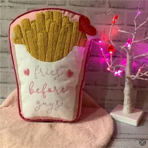 Isaac Mizrahi Fries Before Guys Valentine Pillow